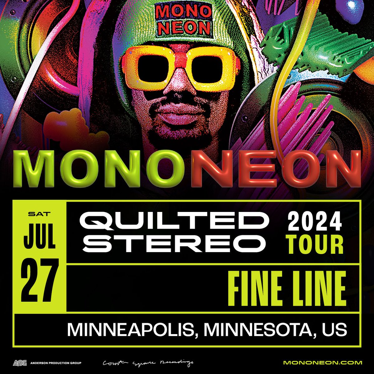 Just Announced: @MonoNeon at the Fine Line on Saturday, July 27. On sale Wednesday → firstavenue.me/3UWmk05