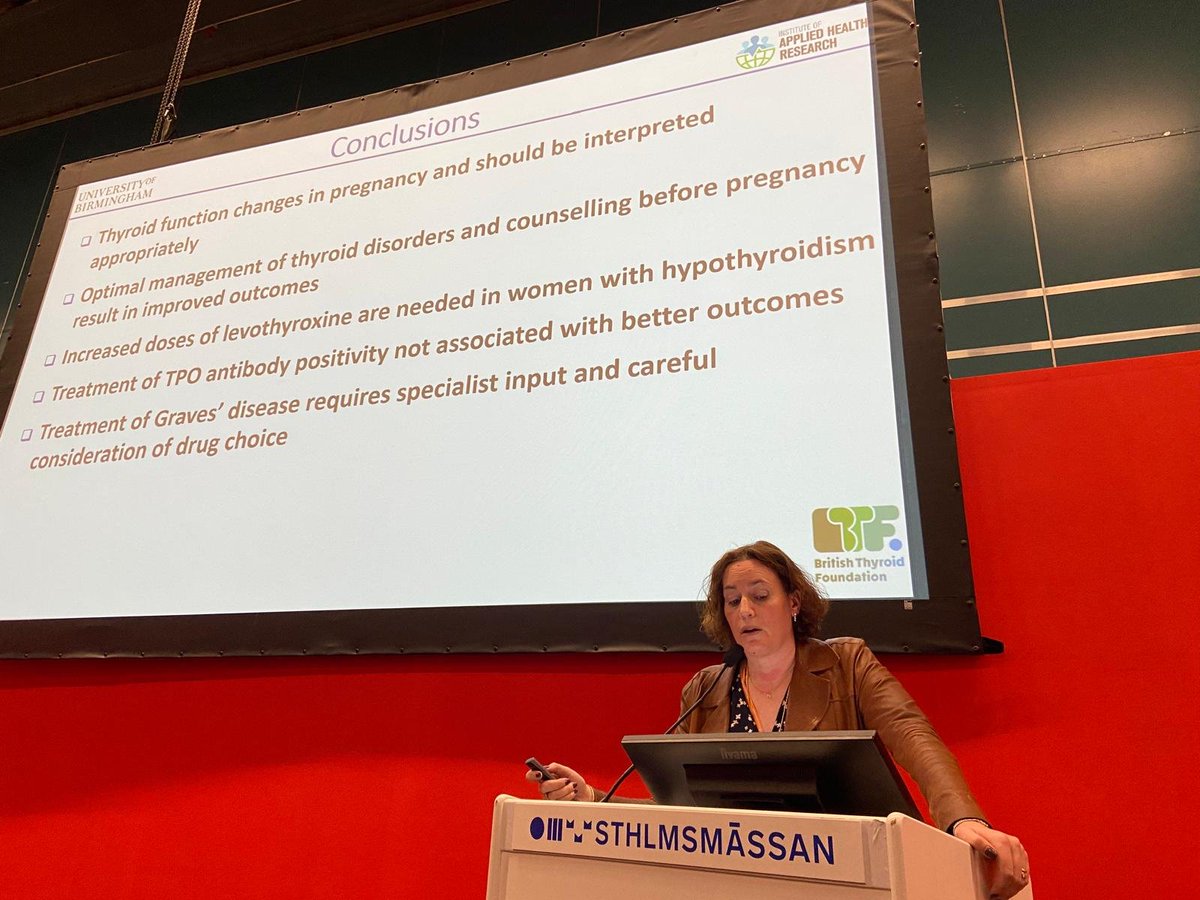 Delighted to highlight the importance of managing thyroid conditions in conception & pregnancy in today's Patient Voices session at the European Congress of Endocrinology (ECE). Thank you to Prof Boelaert for expertly answering common patient concerns. @ESEndocrinology #ECE2024