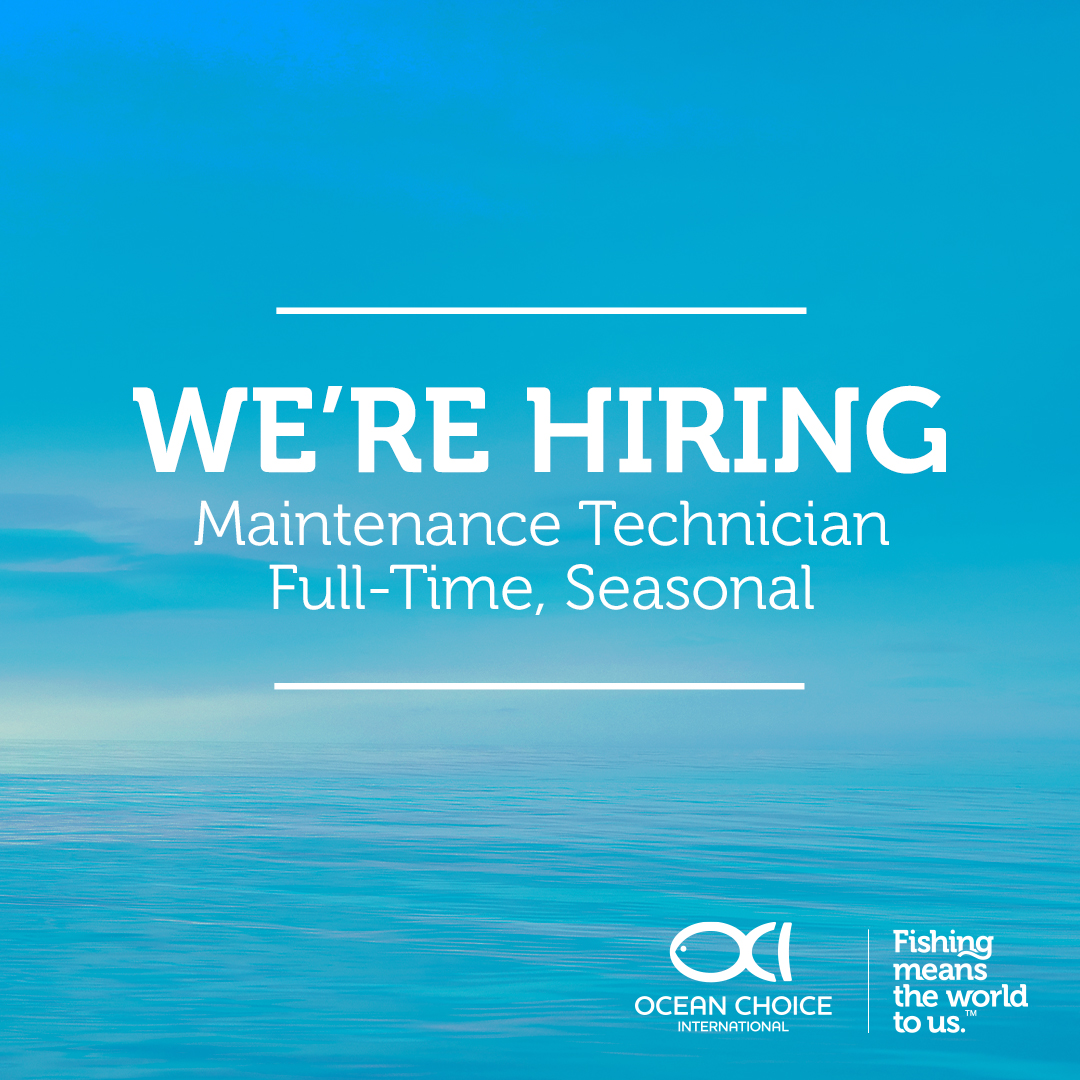 Our Triton fish processing facility is searching for a new Maintenance Technician. Only someone efficient, experienced, and organized can get the job done, so if you fit the bill, we encourage you to apply! For full position details and how to apply, visit oceanchoice.com/careers/