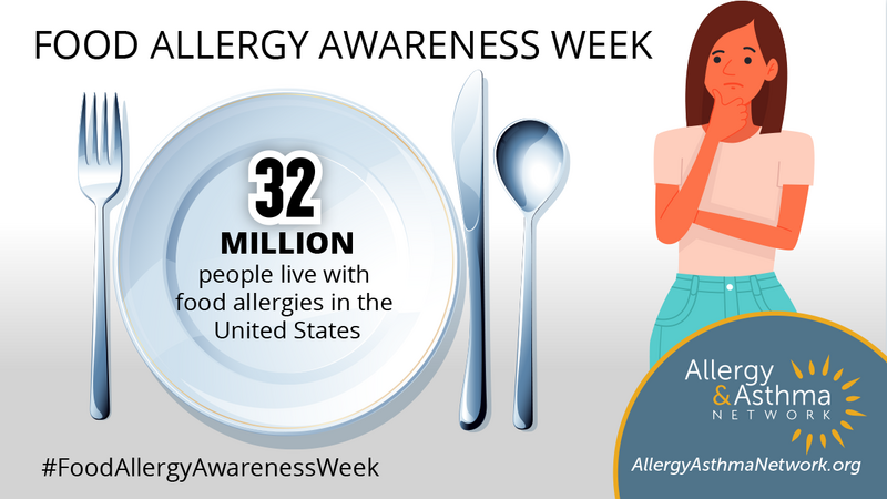 🚫 Think food allergies are rare? Think again! Millions of people live with them every day. Let's raise awareness during #FAAW and make our communities safer and more inclusive for everyone. 🍽️ allergyasthmanetwork.org/food-allergies/