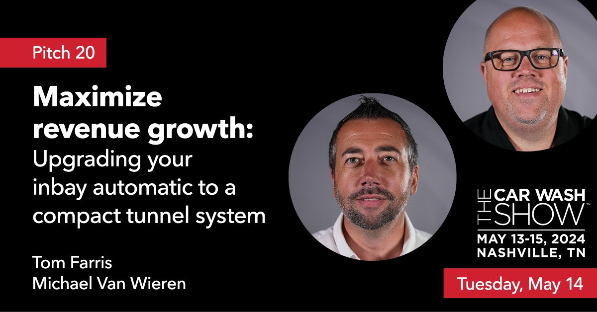 Attending <a href="/TheCarWashShow/">TheCarWashShow</a> tomorrow? Head to the PITCH Theater at 11 am to discover how converting your inbay automatic wash can boost your profitability.