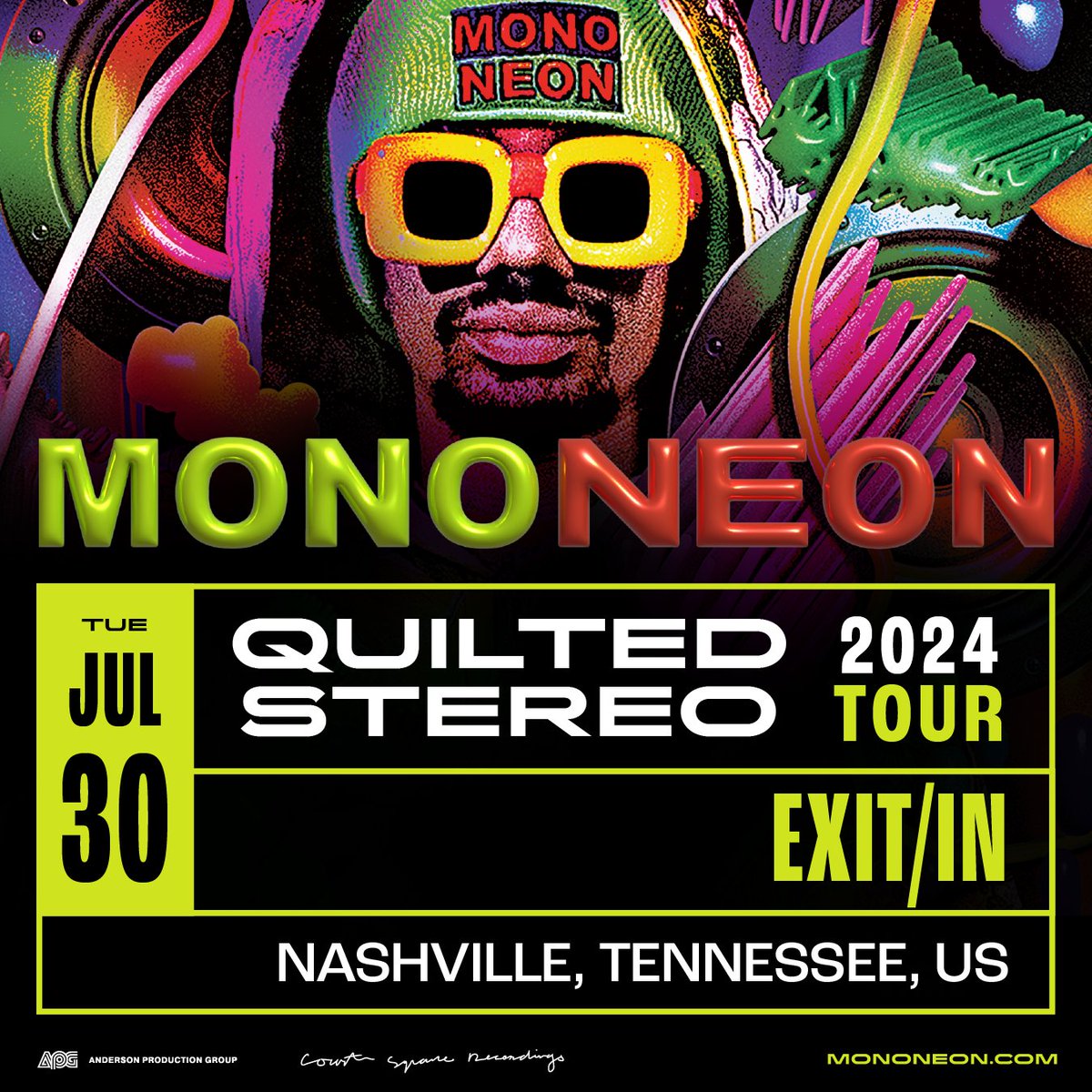 JUST ANNOUNCED! Mononeon is bringing the Quilted Stereo tour to Exit/In on July 30th! Get your tickets to see the musician that Flea from the Chili Peppers claims to be, 'The greatest F***cking electric bass player.' Tickets on sale Wednesday at 10AM at ExitIn.com 🎟️