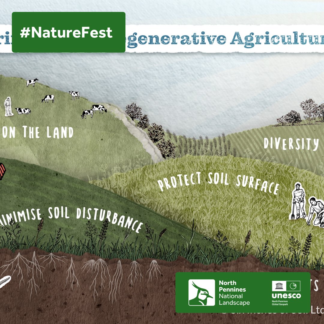 Join us for a film screening of Six Inches of Soil, at Mickleton Village hall,  followed by a discussion and question and answer session on Saturday 8 June, starting at 7pm.
Visit - northpennines.org.uk/event/six-inch…
#northpenninesnaturefest24 #farming #SoilHealth #film