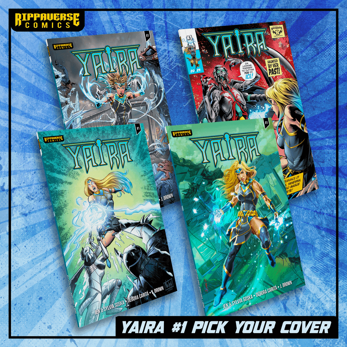 Can't decide which cover you want most? Grab two! Heck, grab 'em all! Think you can handle that much FROST? It's a lot of power in one sitting. Add Yaira #1 to your cart TODAY!