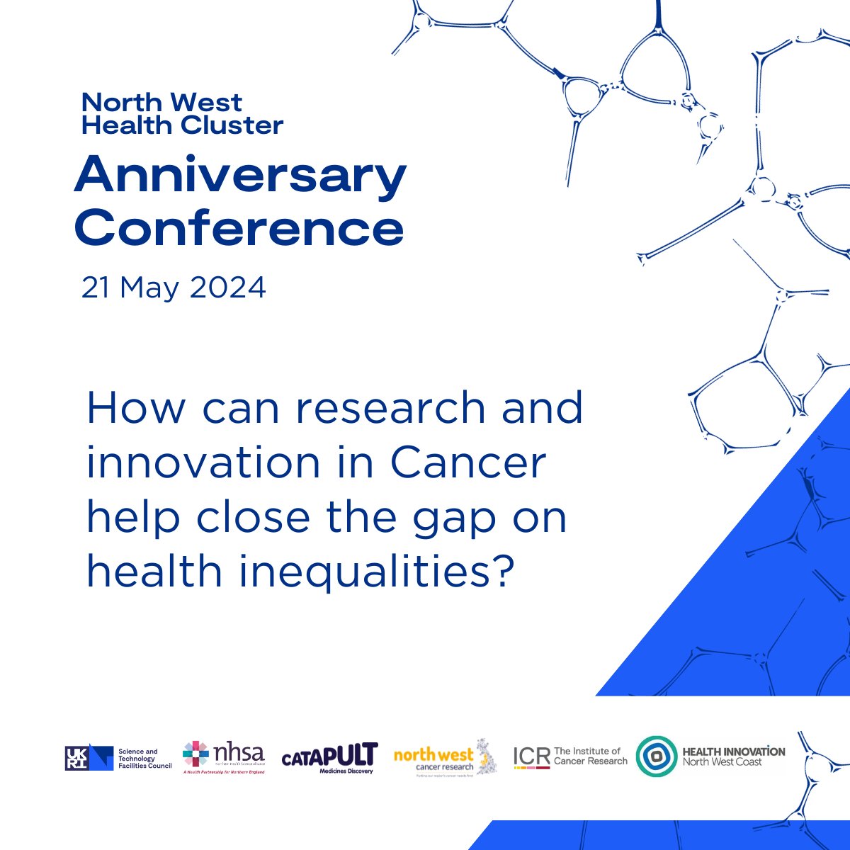 How can research and innovation in #cancer help close the gap on health inequalities? Hear about this and more at the North West Health Cluster Anniversary Conference. 📆 Tuesday 21 May ➡ Sign up via Eventbrite: eventbrite.co.uk/e/north-west-h… @PhilipCarvil #NWHealthCluster