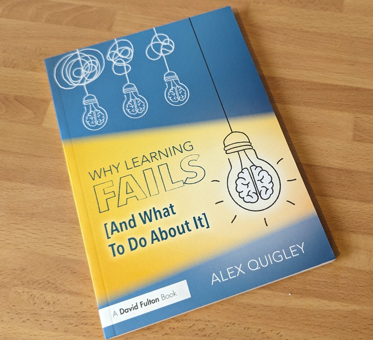 A brilliant book by @AlexJQuigley I have read this book but it's one of those T&L books I will revisit often! Available now amazon.co.uk/Why-Learning-F…