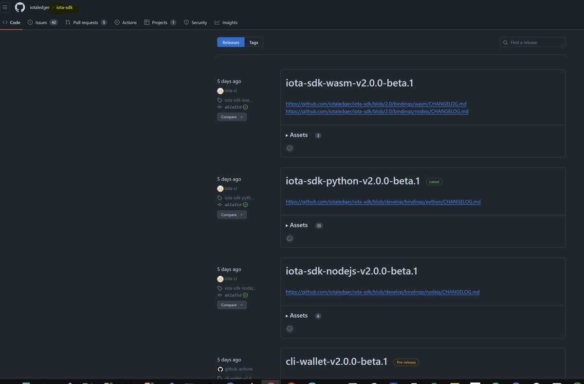 #IOTA 2.0 Testnet Node software completed today (iota-core v1.0.0-beta.1).
Firefly wallet support for #IOTAEVM and $IOTA 2.0 completed 4 days ago, looks like only 1 issue left. 
SDK 2.0 support was released 5 days ago ... 

#RWA