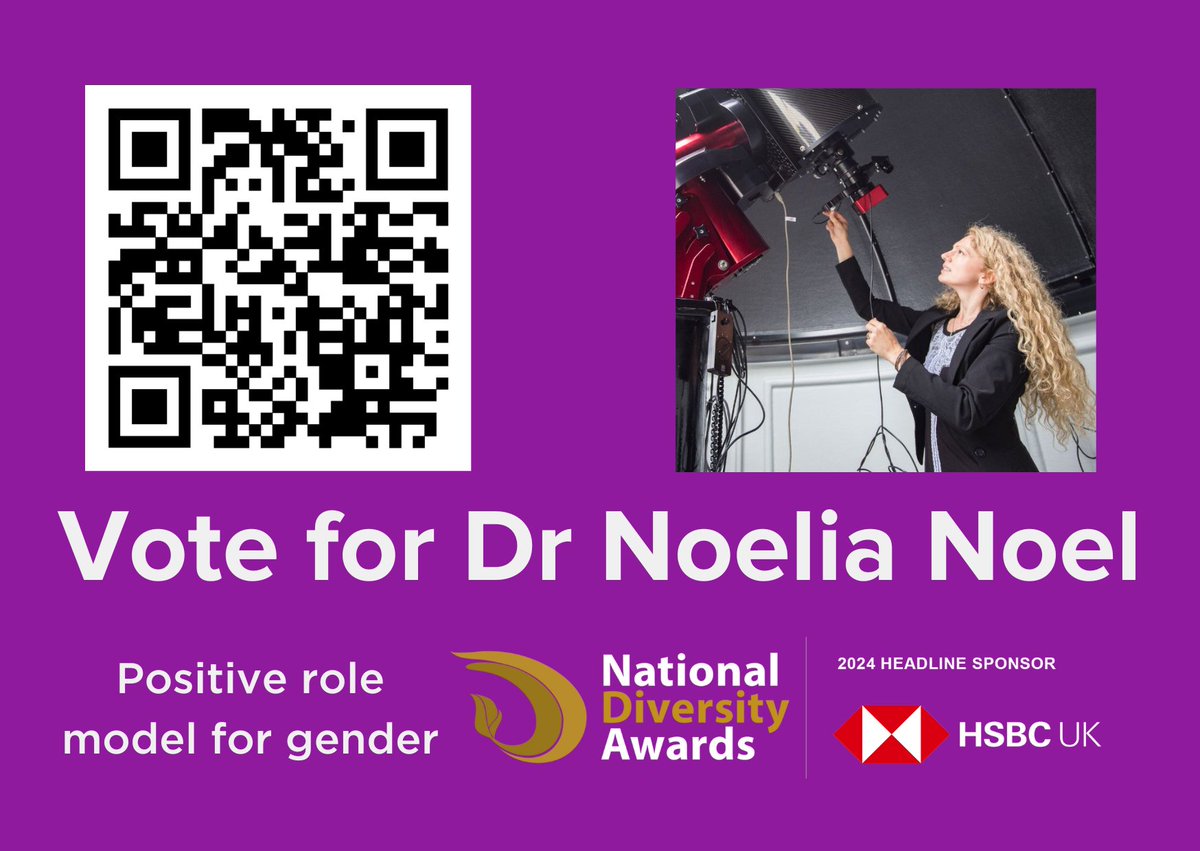 Congratulations to Noelia Noël from @SurreyMathsPhys, who has been nominated for a National Diversity Award (for Gender) in association with @itvnews. Please vote for her to help her win! nationaldiversityawards.co.uk//awards-2024/n… #NDA24