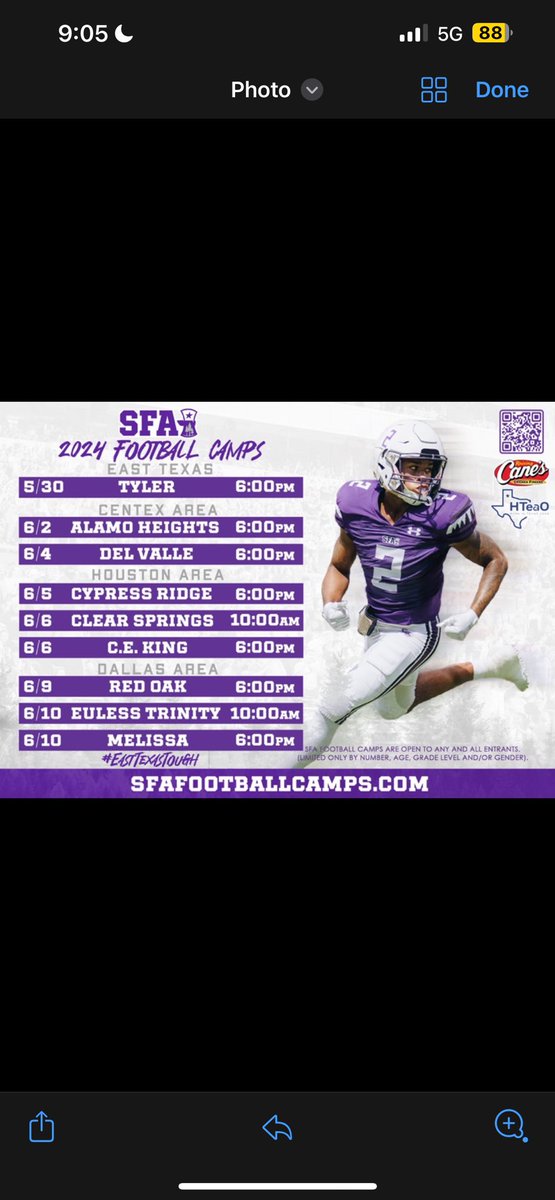 Appreciate the invite <a href="/CoachTrice8/">Marcus Trice</a> and <a href="/SFA_Football/">Lumberjack Football</a> !!