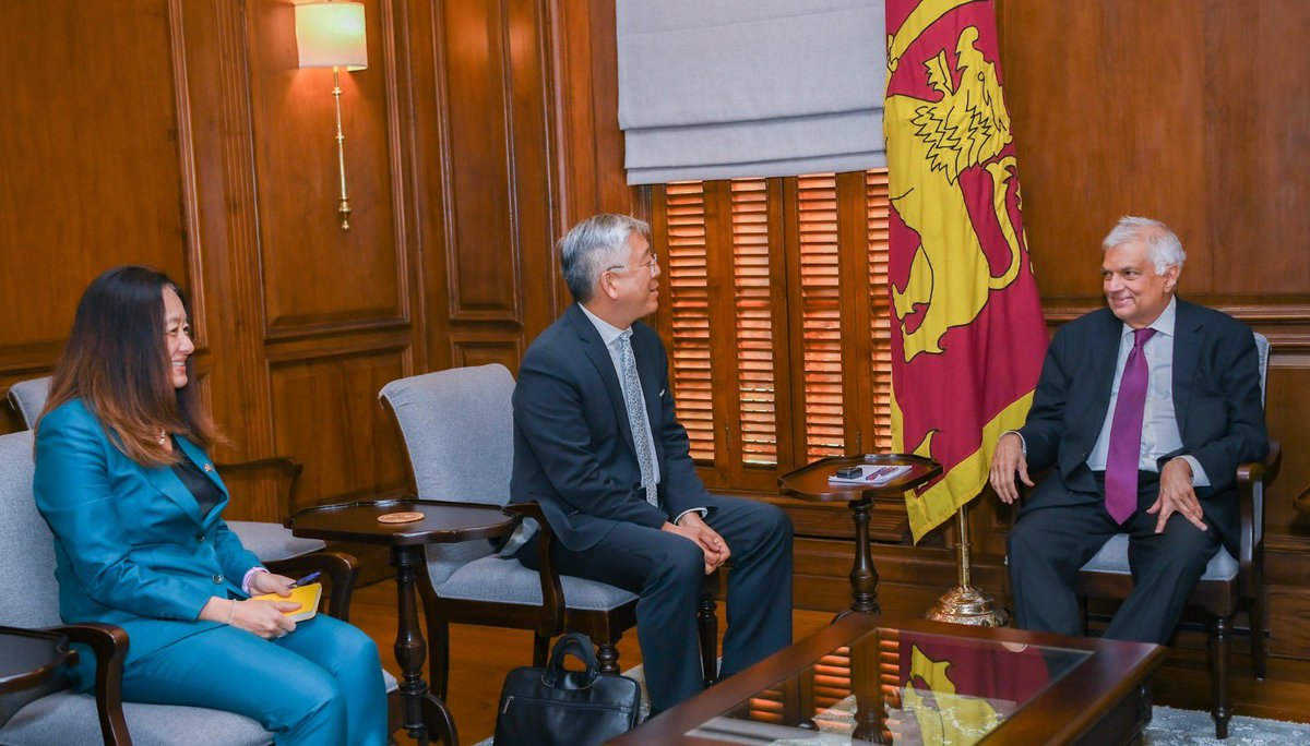 At a meeting with President @RW_UNP, @State_SCA’s Assistant Secretary Lu and I underscored continued U.S. support for sustainable democratic and economic reforms, emphasized the importance of preserving freedom of speech and addressing reconciliation.