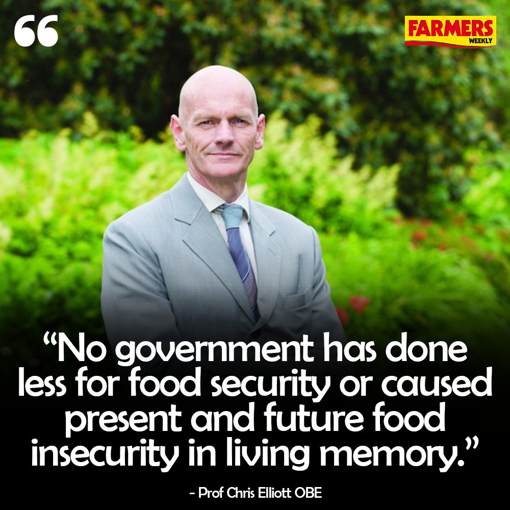 🗣️ A leading food scientist at Queen’s University in Belfast has criticised the government’s record on food security. READ MORE: fwi.co.uk/news/farm-poli… @QUBFoodProf | @QUBelfast