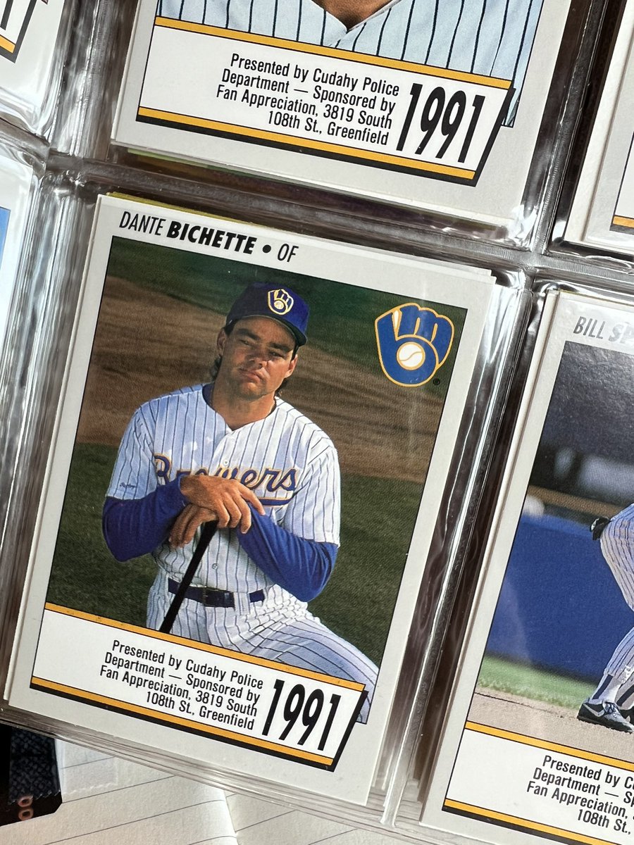 Anyone want my 1991 Cudahy Police Dept complete set of Brewers cards #ThisIsMyCrew