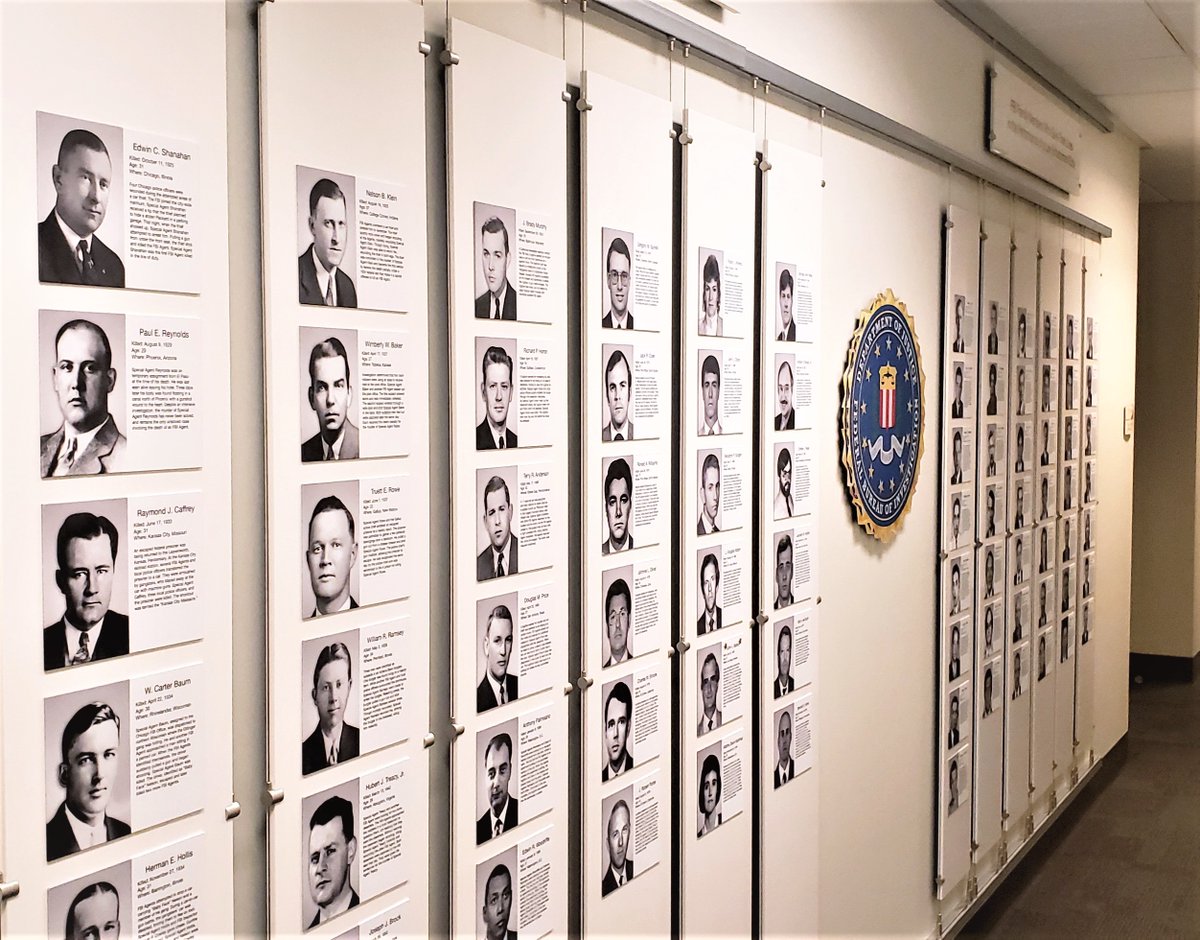 We walk by the wall of honor every day in the #FBILasVegas office. It memorializes the #FBI employees who have given their lives to protect the American people and uphold the Constitution. We will never forget our fallen FBI family members. ow.ly/sNe950Orx0A