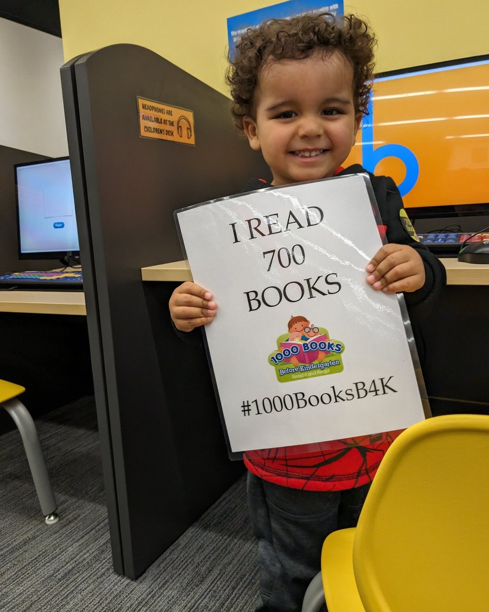 Guess who has read 700 books before Kindergarten? Ezra! We're excited that he's almost at 1000! Congratulations! #1000booksbeforekindergarten #1000booksb4k #cclnj