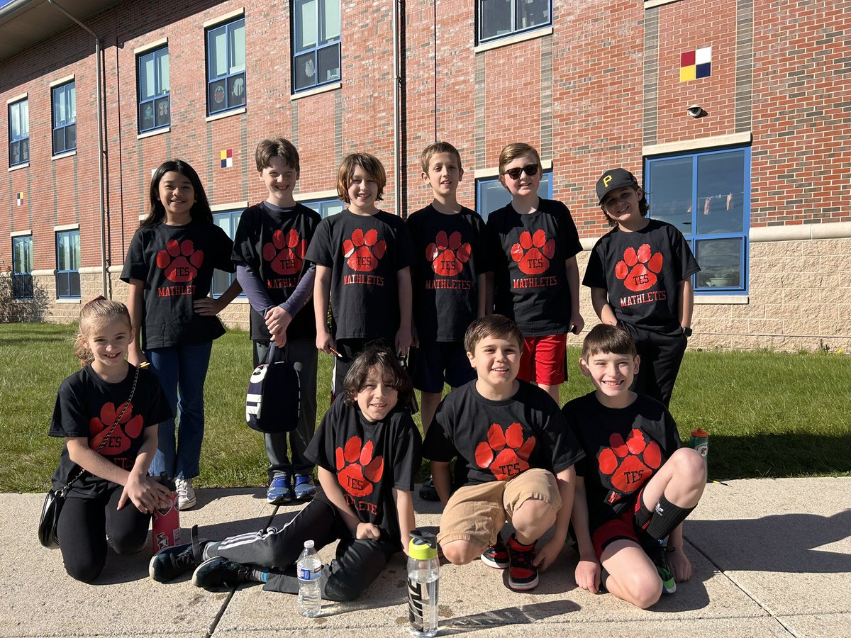 Congrats to our TES Mathletes who competed in this weekend’s competition.  The students worked hard and showed perseverance.  We are so proud of them!  Thank you to our coaches Mrs. Viera and Ms. Rogier. #tpsprepares