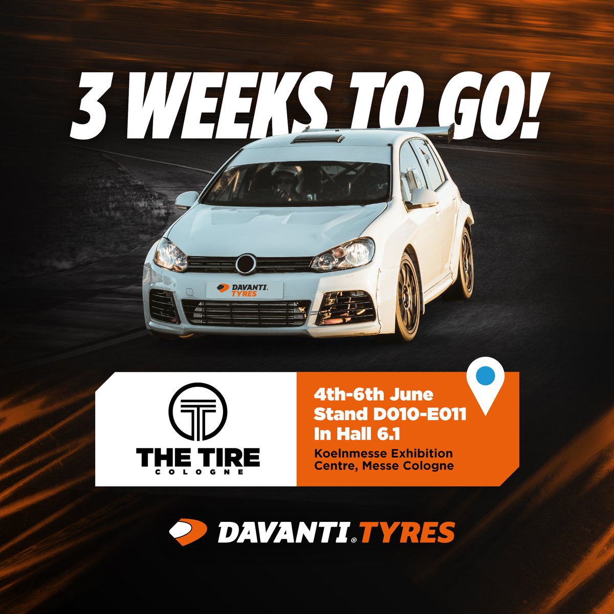 The countdown to @THETIRECOLOGNE 2024 is underway with less than a month to go. Join us 4th-6th June at the Kolnmesse Exhibition Centre, Stand D010-E011 in Hall 6.1.