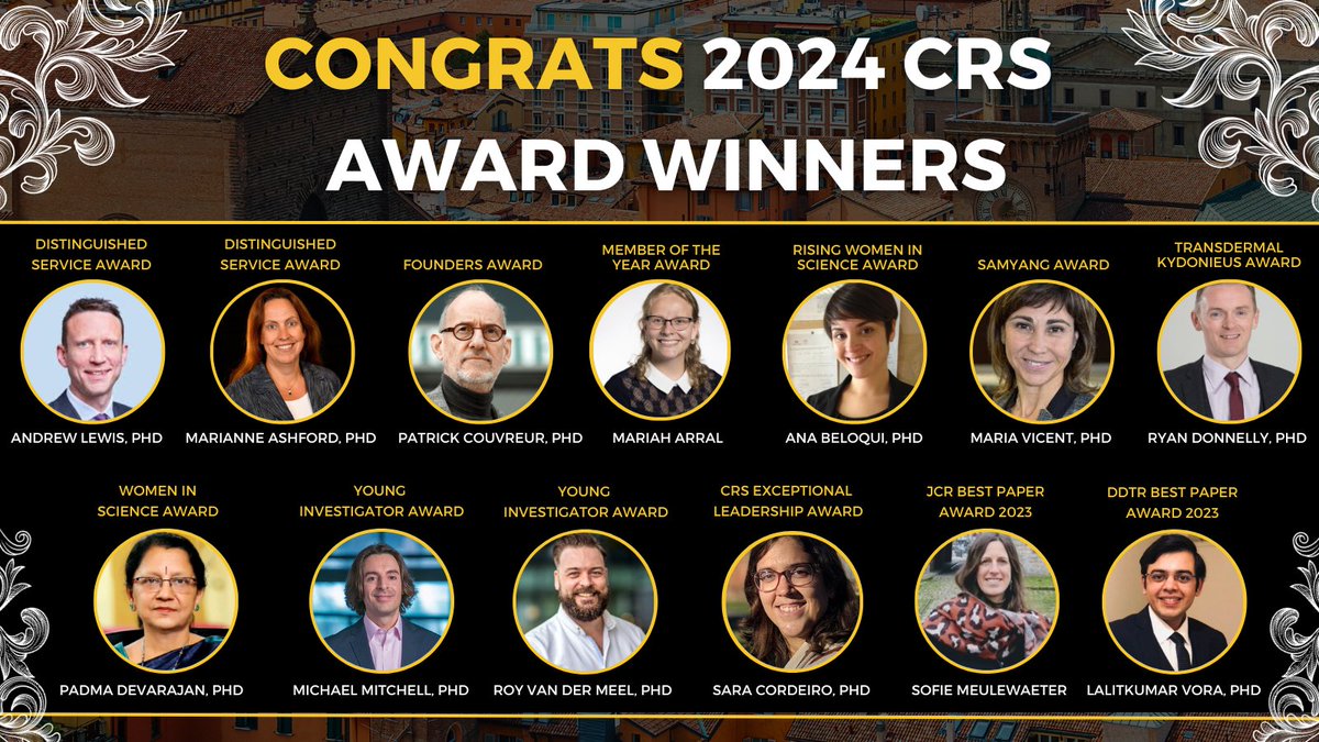 Congratulations to the 2024 CRS Award Winners! We proudly honor those who have contributed to the society and the science, and look forward to recognizing them during an award ceremony at the 2024 CRS Annual Meeting & Exposition. Register for #CRS2024 👉ow.ly/KwJJ50REt9K