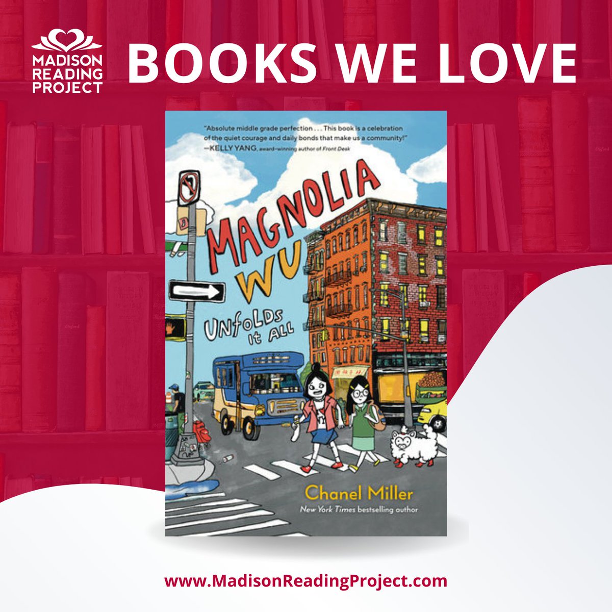 🤩 Books We Love: Magnolia Wu Unfolds it All
 🖊️ Written and ✏️ Illustrated by Chanel Miller
📕 Published by @PhilomelBooks

Chanel Miller tells a fun, funny, and poignant story of friendship and community.
⁠
 #NewBookFeeling #NewBookSmell #MadisonReadingProject