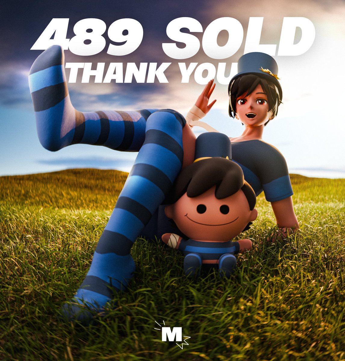 after a month long campaign, we ended up with 489 PLUSHIES SOLD! thank you all so so much for the support. i wasn't expecting to sell that much considering my lack of uploads/consistency, and to see people show up to get the plushie really warms my heart. if you weren't able to