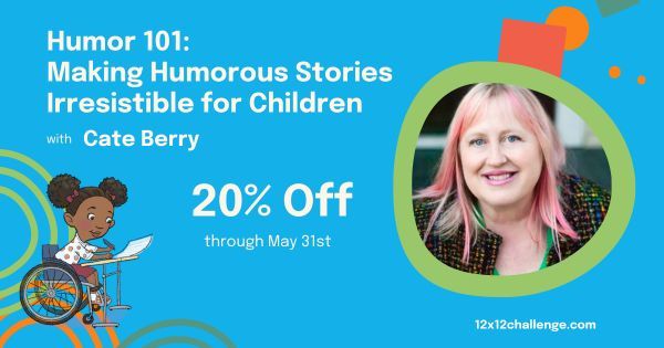 We all could use some more humor in our lives! 😉 Find out how you can make your #picturebooks funny through Cate Berry's #12x12PB course, Humor 101: Making Humorous Stories Irresistible for Children. It's on sale for 20% off through May 31, 2024! buff.ly/3JdONb4
