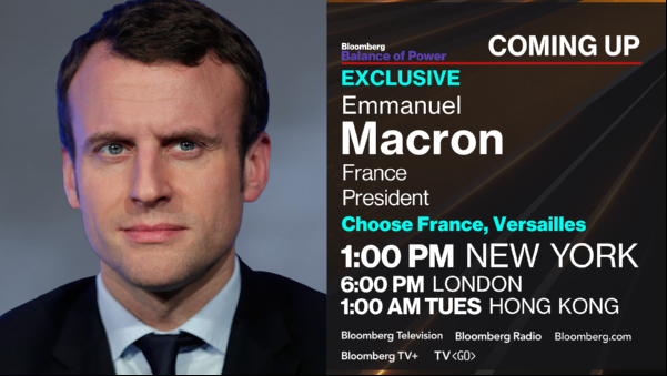 Tune into our exclusive interview with French President Emmanuel Macron today at 1 pm ET here ➡️ trib.al/LPAMqAG