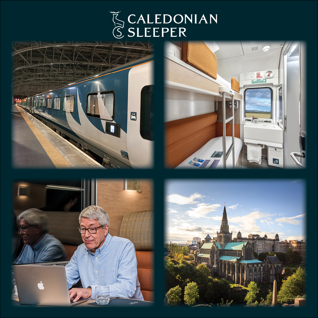 This week we welcome @AllEnergy to Glasgow! The Caledonian Sleeper is an environmentally friendly and unique way to travel! We are continuously making changes to reduce our environmental impact. sleeper.scot/environment/ planetalking.net/news/plane-tal… #allenergy24…