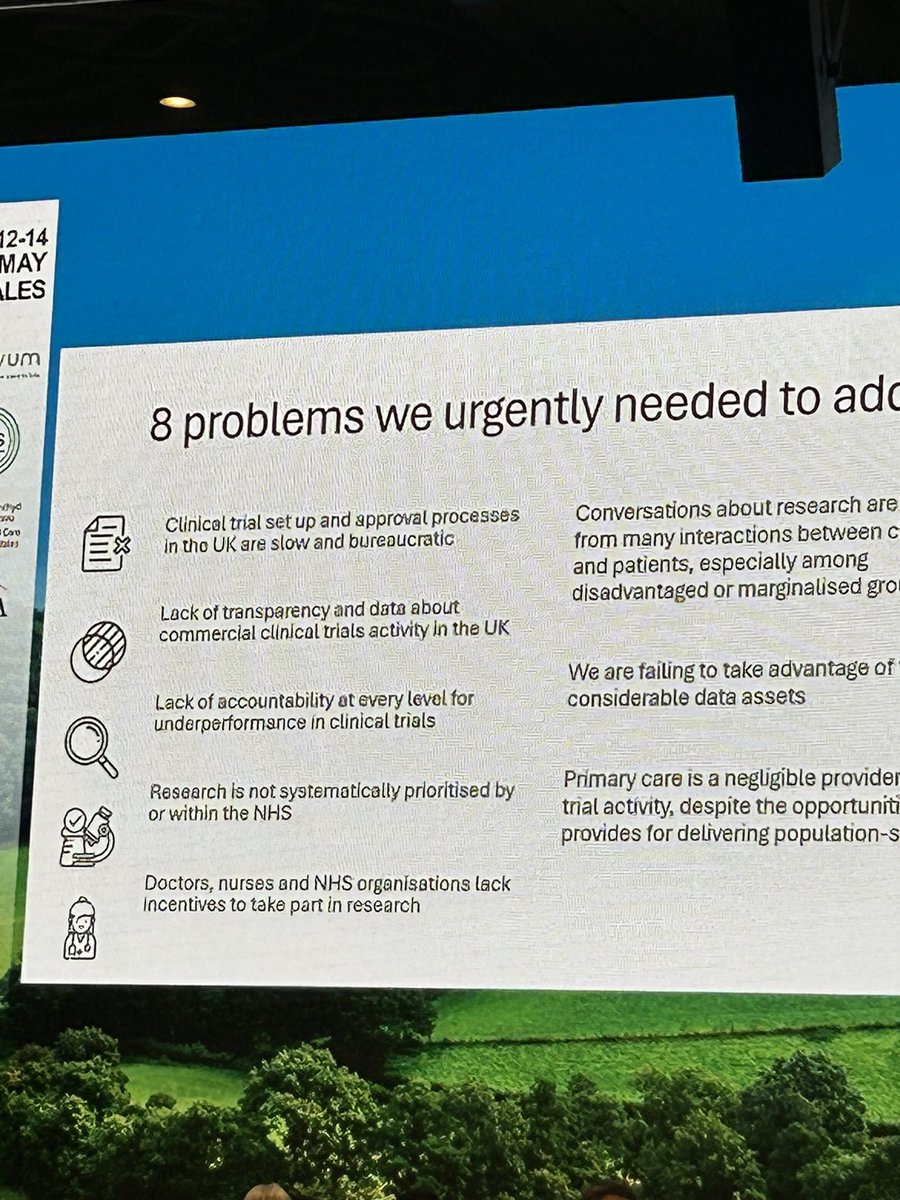 Listening to Lord O’Shaunessy speaking about areas to work on in research. Research is not systematically prioritised by or within the NHS. This needs to change #RDF24 @SouthTees @NTeesHpoolNHSFT