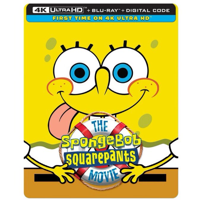 The Spongebob Squarepants Movie Is coming to 4K steelbook for the first time ever!! Releasing on July 16th!! #4KSteelbook #Spongebob #SpongebobMovie #Nickelodeon