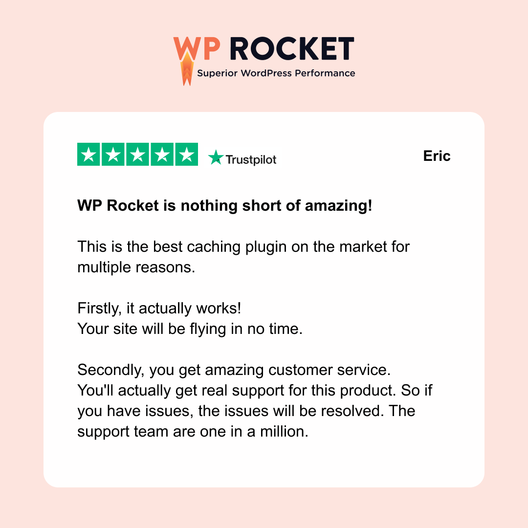 Everyone needs a fast website. And optimizing your website for speed should be as easy as 1-2-3.

We’re over the moon to share our favorite 5-⭐️ review from April.

A huge thank you to all the Rocketeers who joined our mission last month! 🚀✨