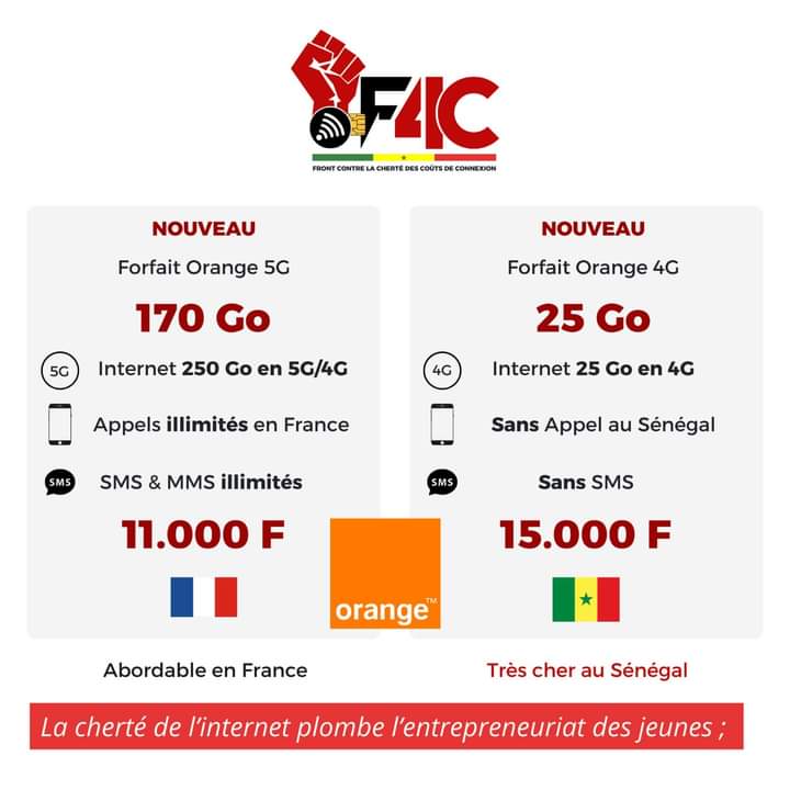 "La différence entre Orange France et Orange Sénégal est flagrante. Les niveaux de service ne sont pas comparables, et les Sénégalais méritent mieux. Il est temps que @Orange_sn respecte ses clients.

 #Orange #Sénégal