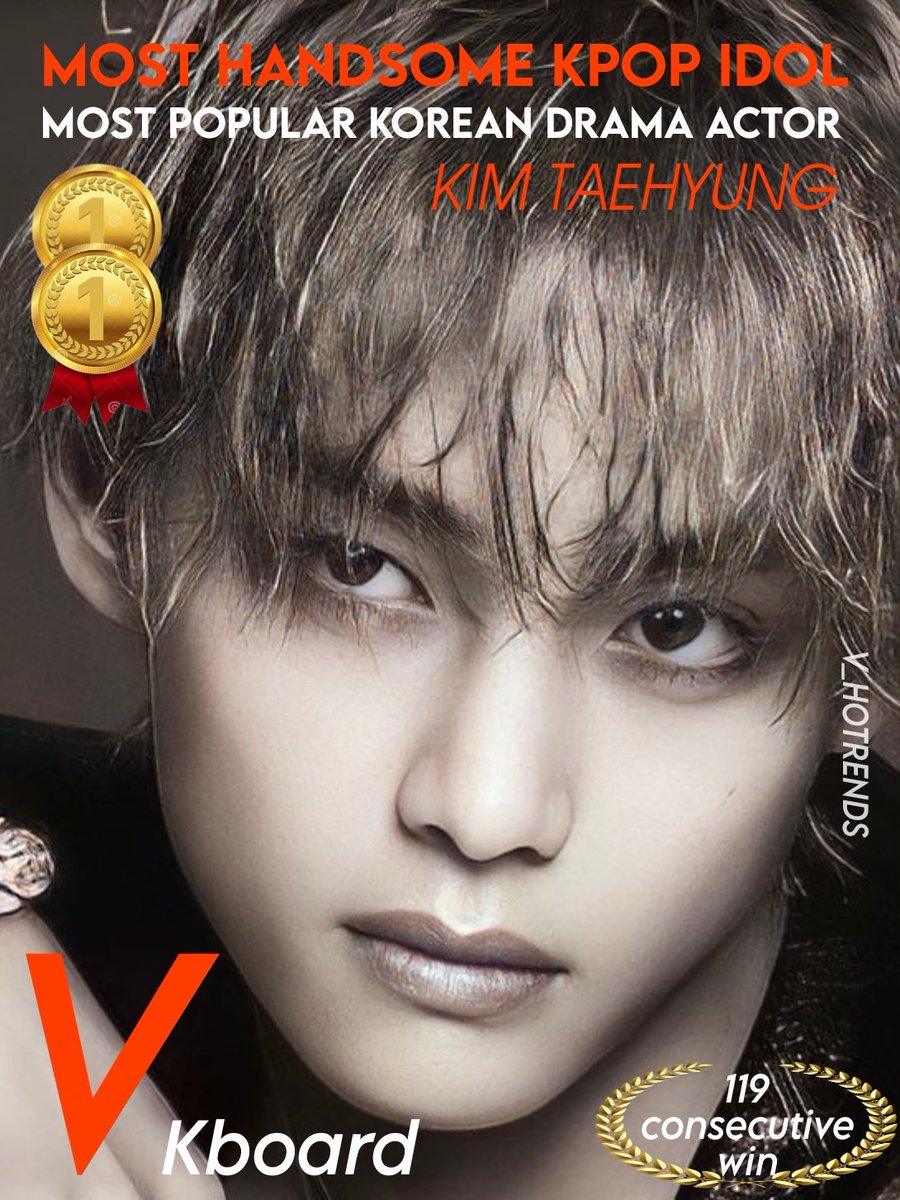 Kim Taehyung #V is titled #1 Most Handsome KPop Idol for 119 weeks in a row on Kboard K-POP Idol Handsome General Election. BTS V ranks #1 with 2,272 votes & 1st as Most Popular K-Drama Actor with 2,568 votes for May 6-12

CONGRATULATIONS TAEHYUNG
#キムテヒョン #金泰亨 #TAEHYUNG