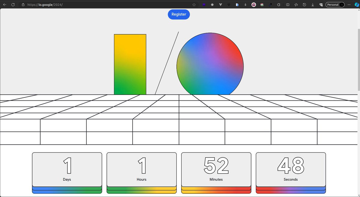@Google I/O is in 1 day 🎉 Register: io.google/2024/ 🔥 cc: @gdsc_dekut