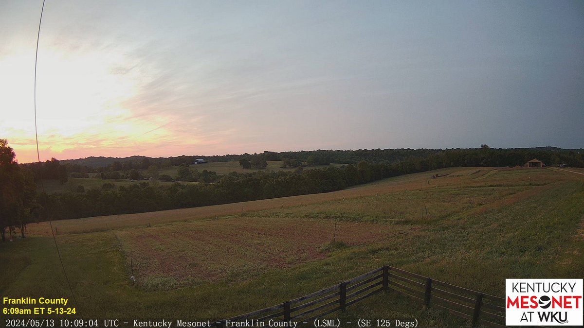 Monday morning sunrise 🌄roundup from our sites in Metcalfe, Jackson, and Franklin Counties! #kywx