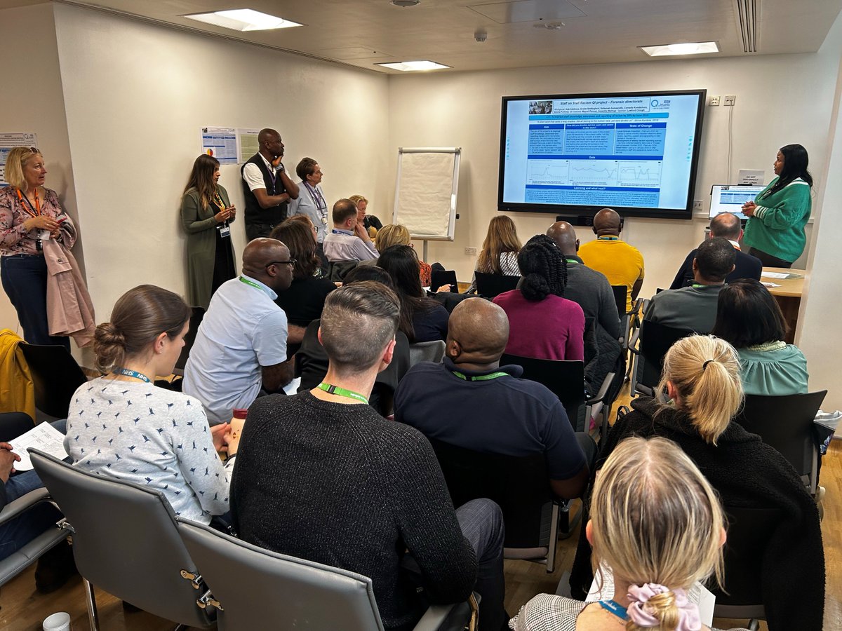 Earlier this month we were delighted to host Patti Harvey from @TheIHI to showcase Improvement work in the East London Forensic Service. We truly appreciated Patti's insights & encouragement in dealing with the most complex challenges @DrAmarShah @ELFT_QI @Fart_Pug @MissMParmar