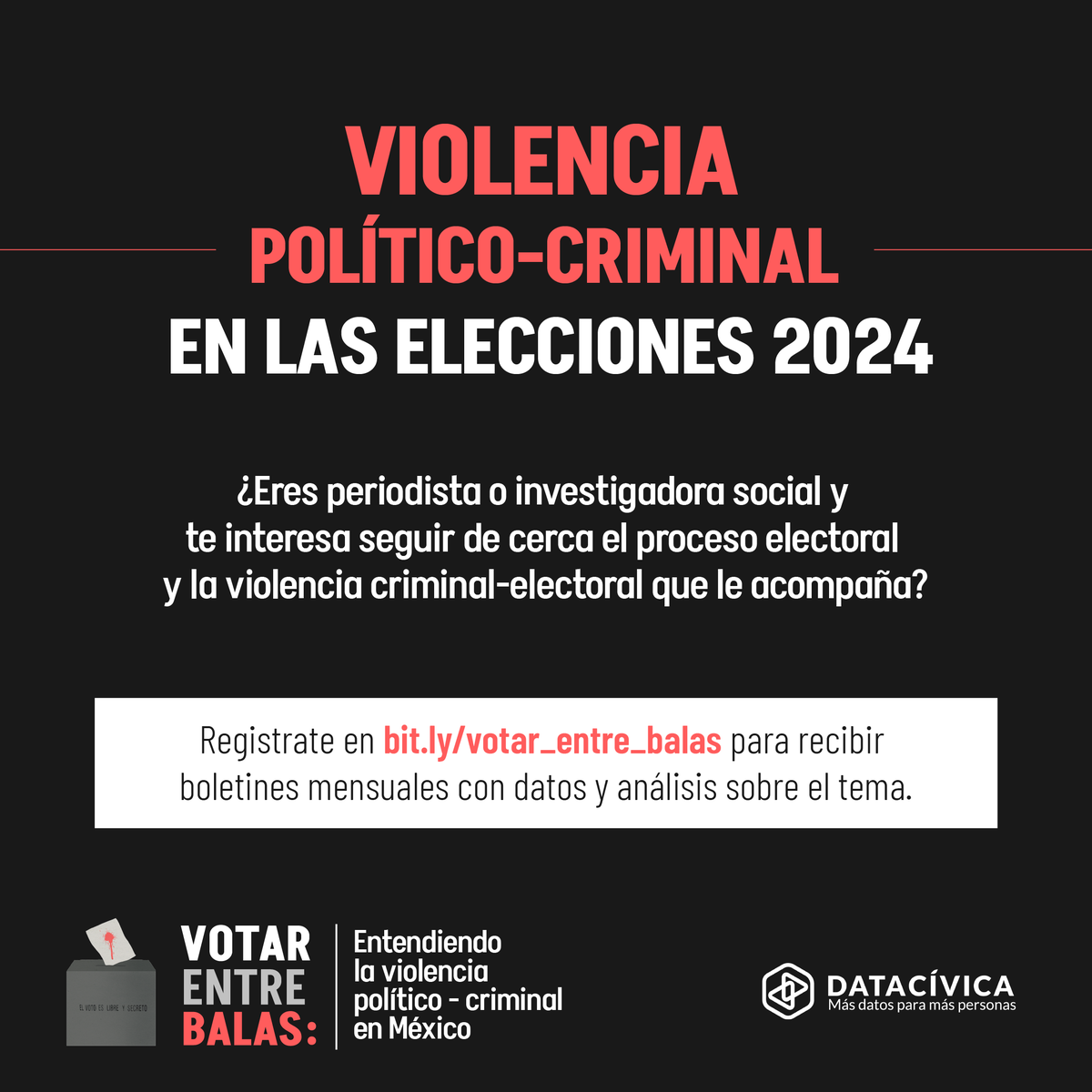 Con las #Elecciones2024 a la vuelta, la violencia político - criminal está en aumento. En abril, las agresiones crecieron un 67% en comparación con marzo 📈🗳️. Descarga el nuevo reporte mensual de #VotarEntreBalas 👉 bit.ly/votarentrebala… Suscríbete 👉 bit.ly/votar_entre_ba…