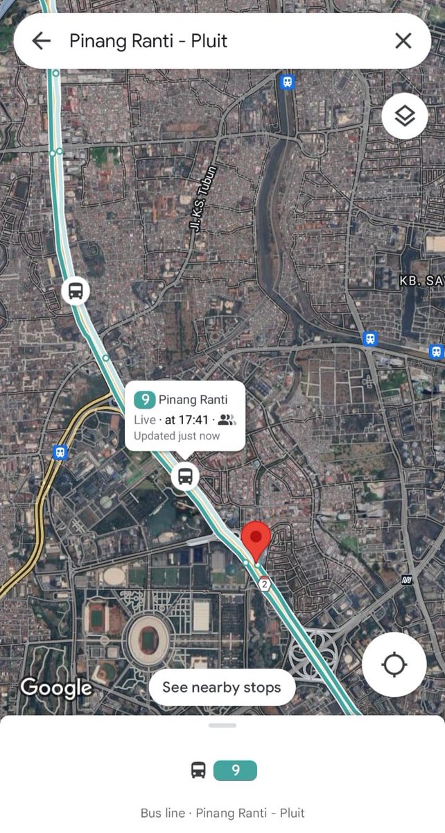 Setelah sekian purnama akhirnya bus Transjakarta bisa ditrack lagi di Google Maps secara live!!

Terima kasih atas perbaikan layanannya @PT_Transjakarta 🙏