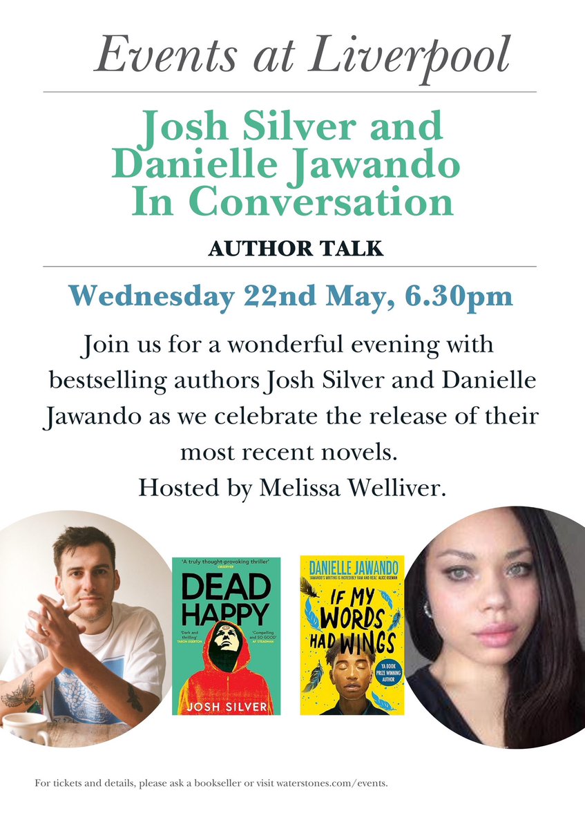 An exciting event at @WaterstonesLPL to add to your calendar - please join two of our amazing CBN members for an Author Talk, celebrating the release of their recent novels 👏🏻📚🎉