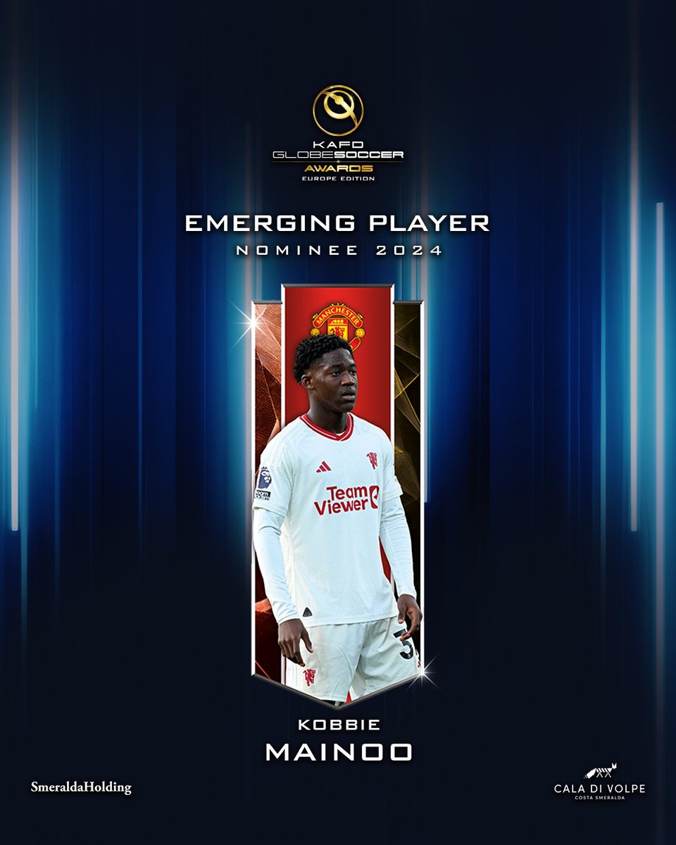 Will Kobbie Mainoo be named EMERGING PLAYER at the KAFD #GlobeSoccer European Awards?⁣⁣⁣⁣⁣⁣⁣⁣⁣⁣⁣⁣⁣⁣⁣⁣⁣⁣⁣⁣ 🤴 Your vote matters! vote.globesoccer.com/vote/euro-emer…

#KobbieMainoo #KAFD #HotelCaladiVolpe #SmeraldaHolding
