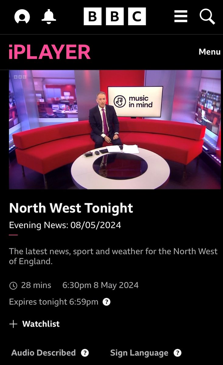 Shouting about last week's feature on BBC North West Tonight! We're so proud of the response this huge project has had so far. Watch this space! @musicinmind_org 🙌🤩