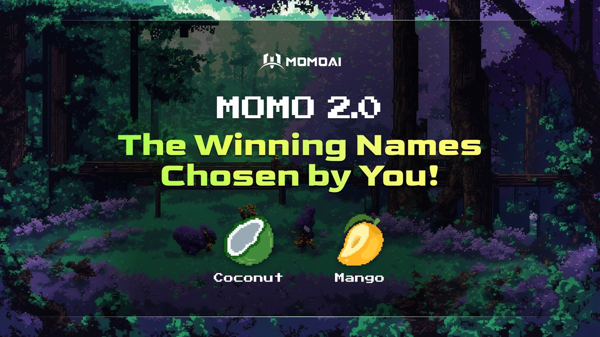 The moment we've all been waiting for... 🥁 Our in-game assets officially have names, courtesy of YOU, our incredible community! 🎉 Say hello to Coconut & Mango 🍹 🥥Coconut: Stable in-game currency, converted from MTOS, used to participate in various game activities on the…