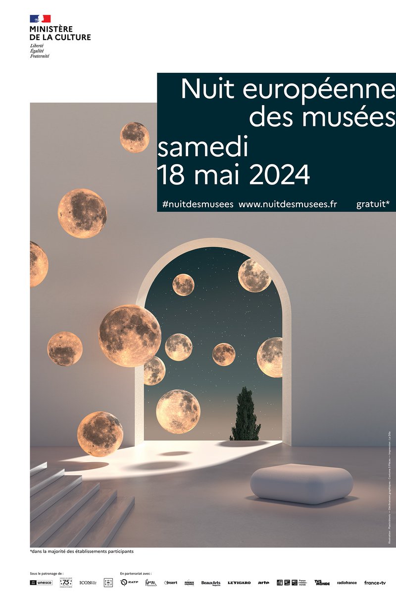 Samedi 18 mai, c'est la nuit européenne des Musées ! 🌙
Visites, performances, énigmes et même clubbin’techno au Studio 13/16… une soirée festive pour découvrir les œuvres autrement, et en accès libre.
Découvrez le programme ici 👉 bit.ly/CP_20eNuitMusé…
#NuitdesMusées