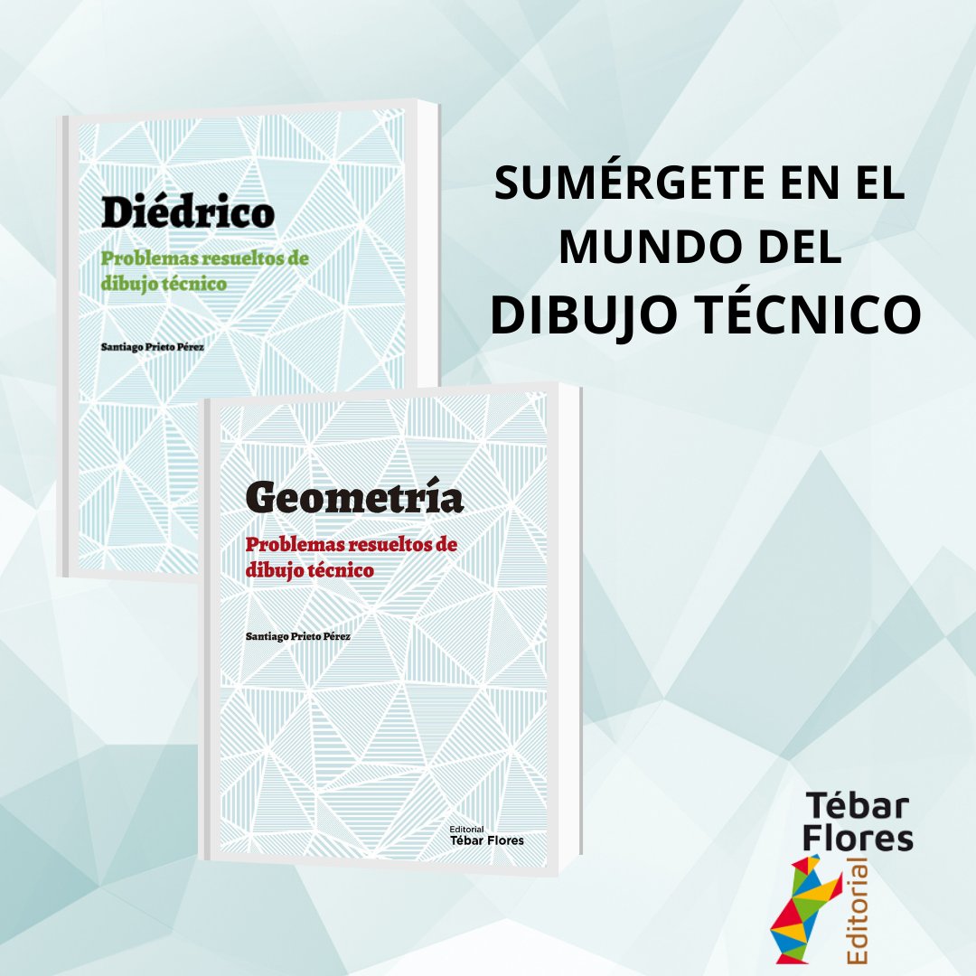 Sumérgete en el mundo del dibujo técnico gracias a la experiencia docente de Santiago Prieto Pérez

Más información en tebarflores.com/inicio/319-die…

#Editorialtebarflores #Tebarflores #Dibujotécnico #Mates #Geometría #Diédrico #Geogebra #Manual #Ejercicios #Libros