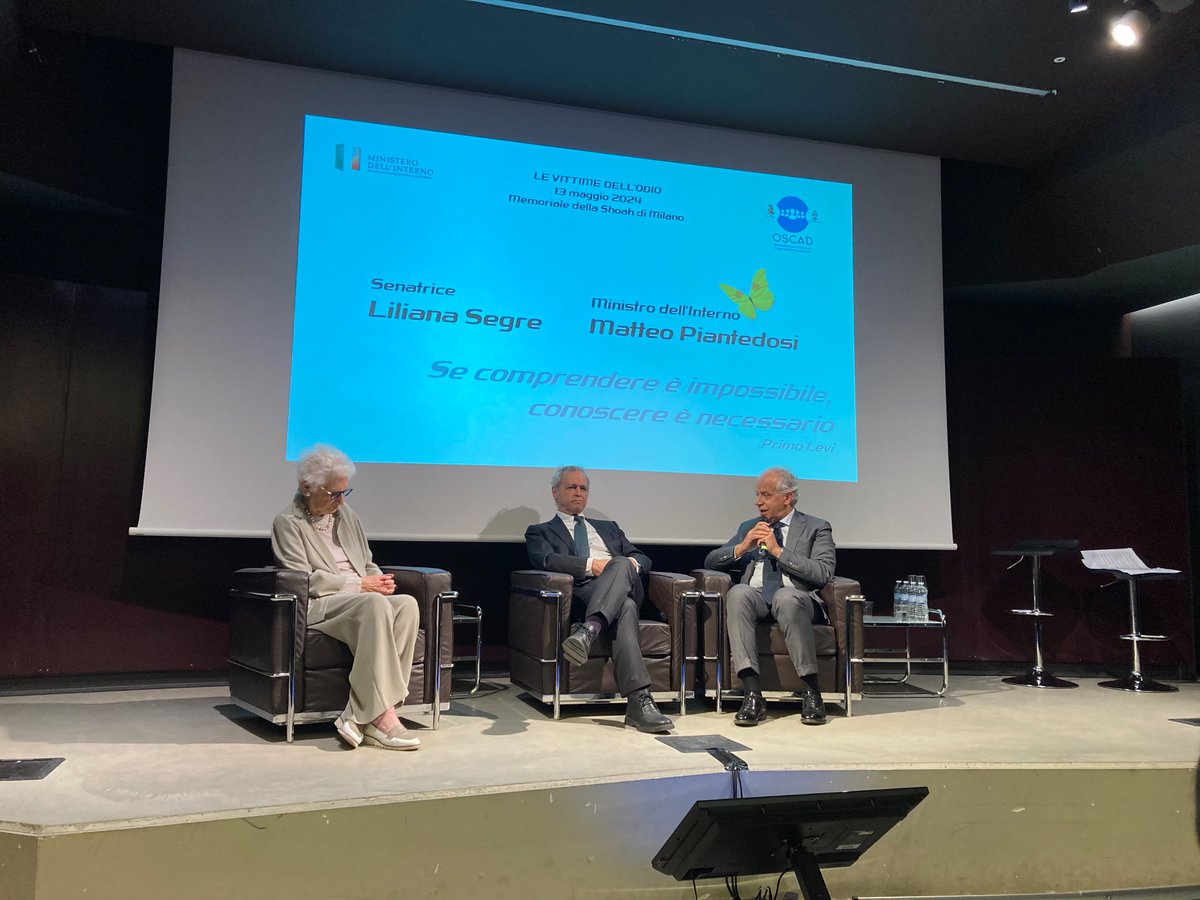 MilenaSanterini's tweet photo. Al Memoriale della Shoah con Ministero Interno e #Oscad sul tema “Le vittime dell’odio” con #LilianaSegre @ucei_it @ugei_it  @IsraelinItaly @chiesadimilano @Mentana_Enrico @TaliaBidussa @PastaStefano @RobertoBortone https://t.co/Els4NAynBi