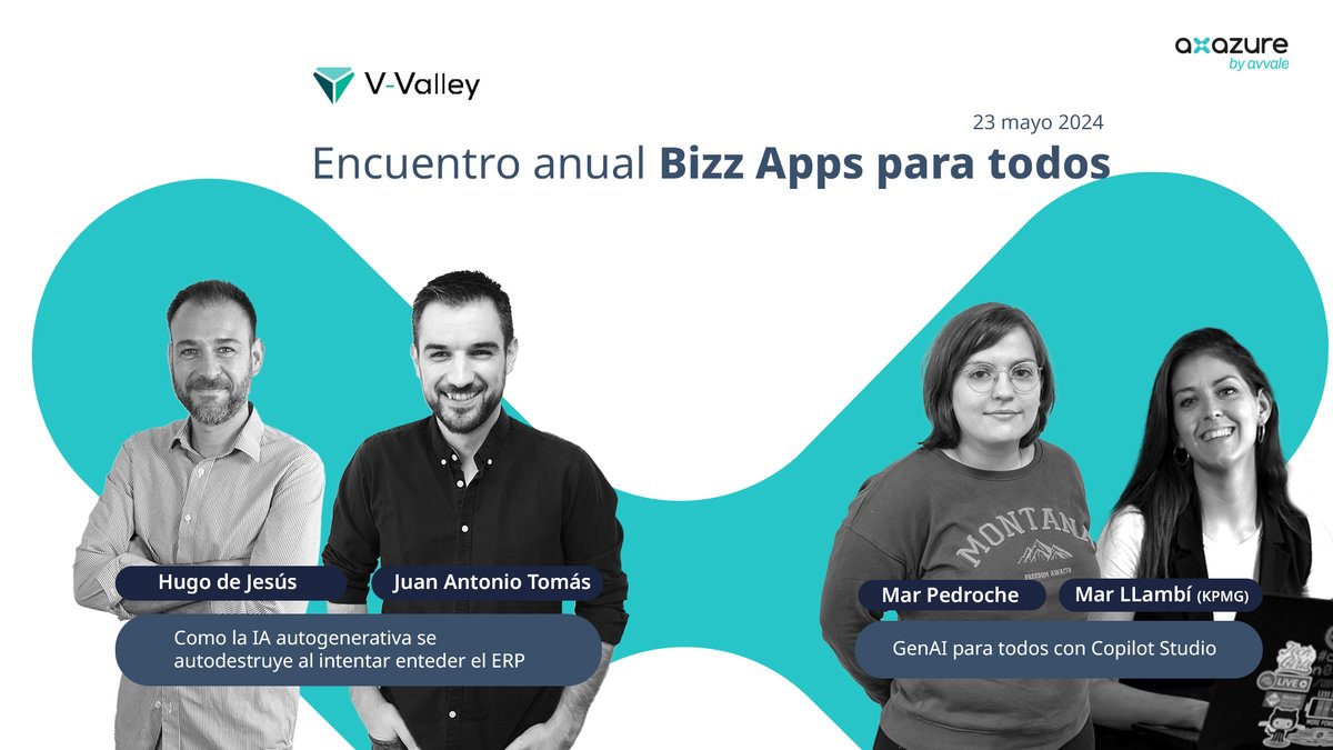 AXAZURE (@axazure) on Twitter photo El 23/05 tiene lugar el II Encuentro anual Bizz Apps para todos de <a href="/VValleySpain/">V-Valley Advanced Solutions España</a> y allí que vamos con equipazo representando para hablar de #IA, #ERP y #Copilot. El 23/05 tiene lugar el II Encuentro anual Bizz Apps para todos de <a href="/VValleySpain/">V-Valley Advanced Solutions España</a> y allí que vamos con equipazo representando para hablar de #IA, #ERP y #Copilot.