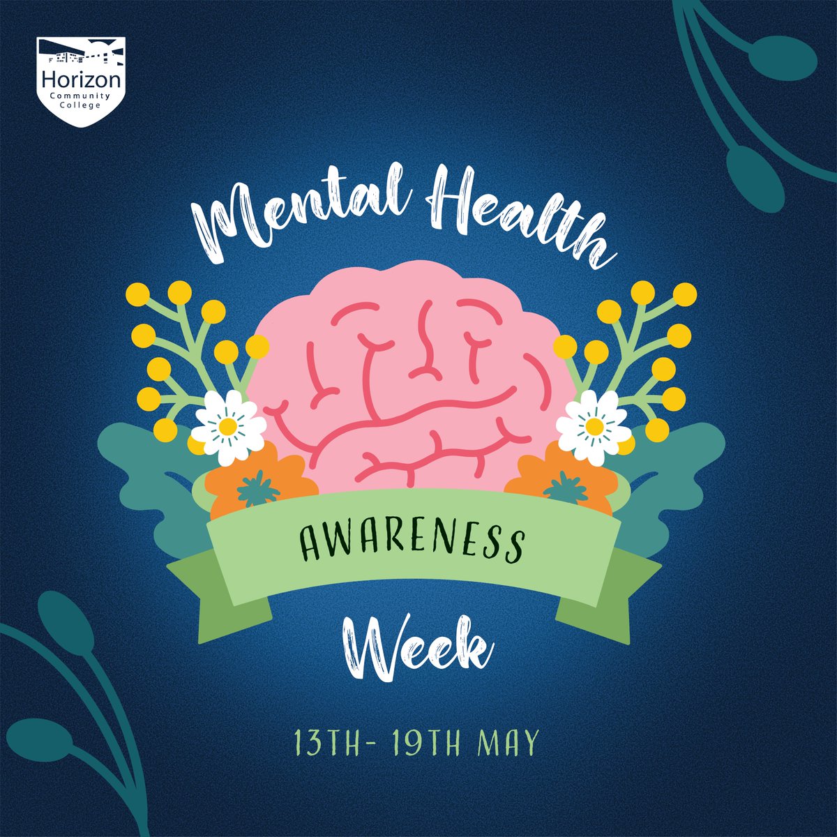 This week we're celebrating #MentalHealthAwarenessWeek This year’s focus is on #movement for mental health. Exercise and movement are important, as well as fresh air🏃‍♂️ We have a number of agencies coming into College to provide students with information about their services 🧠