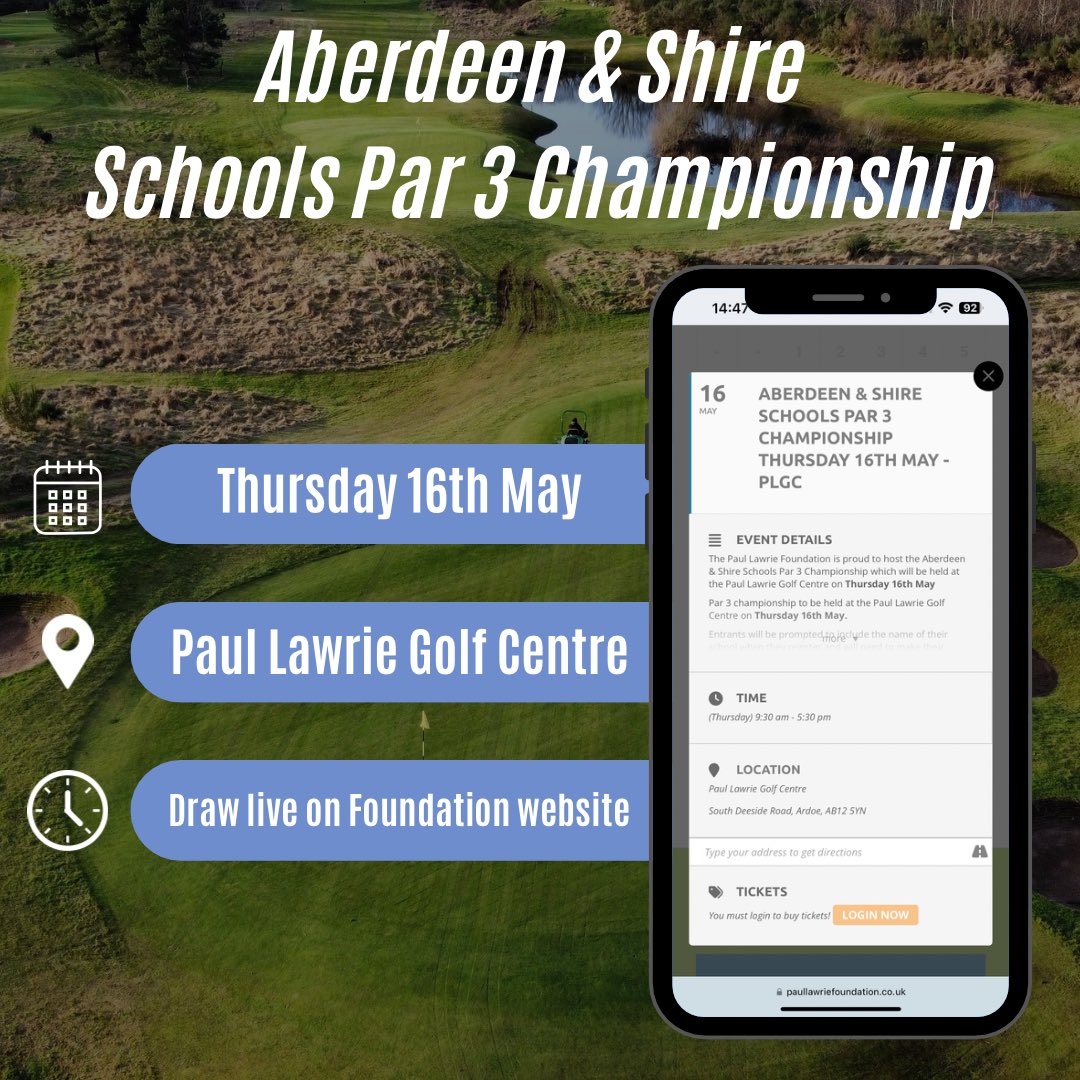 Click the link below for Thursday’s draw which is now live on the Paul Lawrie Foundation website 💻 shorturl.at/pGPTW