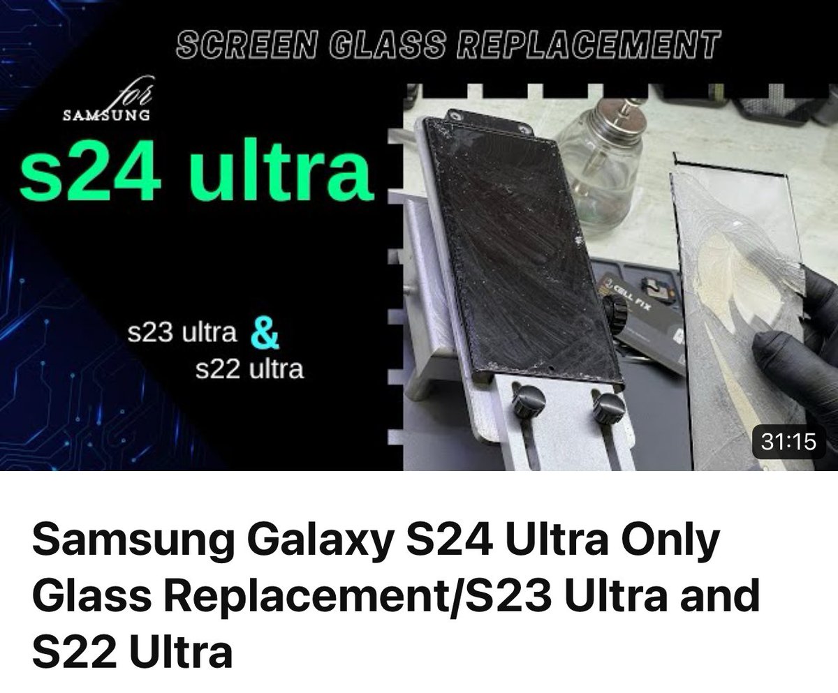 cellfixgeorgia's tweet photo. Screen glass replacement for Samsung galaxy 
👌s24 ultra &amp; s23 ultra &amp; s22 ultra 👌

Go to the link below to see how to change and learn
#s24ultra #s23ultra #s22ultra #samsung #galaxy #screenrepair
🔗https://t.co/t9eb1OGGa6 https://t.co/ieQNwMygVc