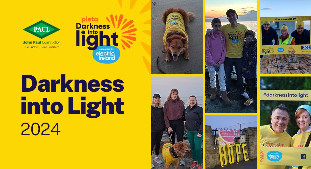 A big thank you to our people from across the company and country who joined thousands for the most important sunrise of the year - Darkness into Light, in support of Pieta. #JohnPaulConstruction #DIL2024 #DarknessIntoLight2024 #MentalHealth #HealthandWellbeing #SuicideAwareness