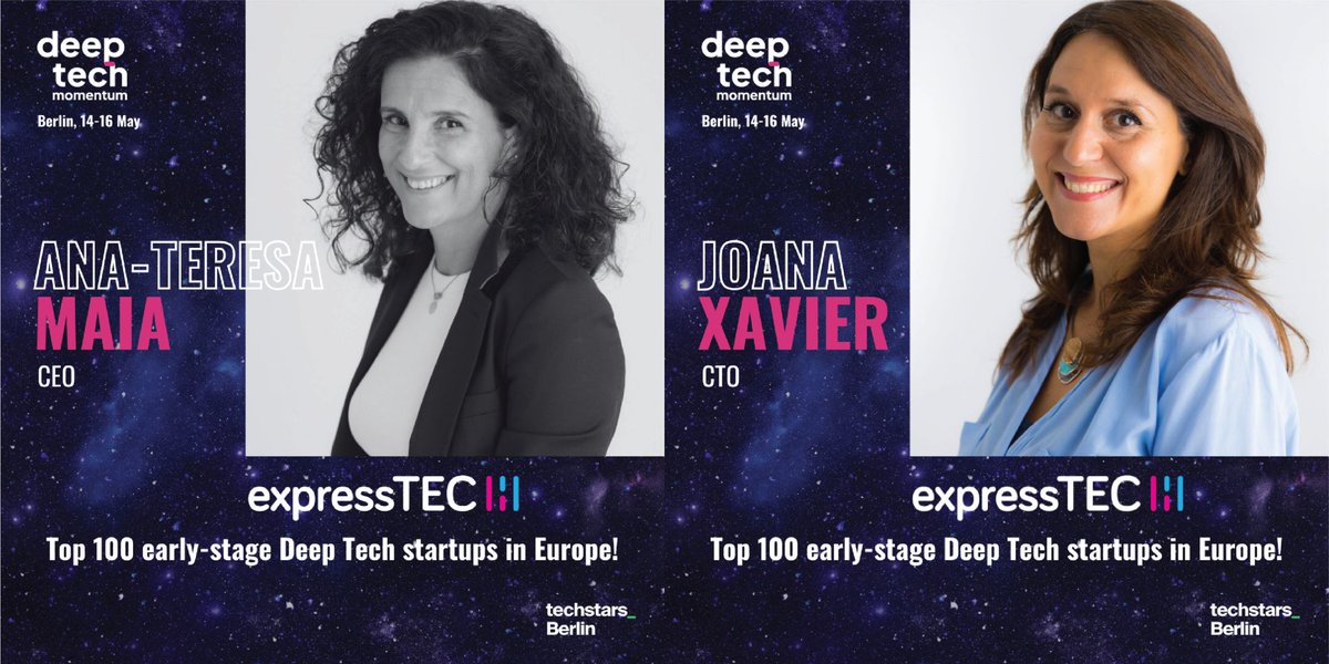Meet our associate expressTEC at the Techstars Deep Tech Momentum, in Berlin, starting tomorrow (May 14th). Learn more about what they are developing: expresstec.pt #PBIO #expressTEC #DeepTechMomentum #TechstarsBerlin #PrecisionOncology #HealthTech #Biotechnology