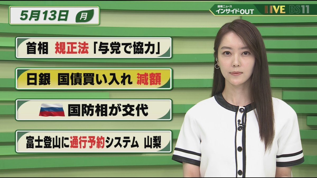 速報ニュースインサイドOUTでの上野愛奈さんその1　＃上野愛奈　＃速報ニュースインサイドOUT